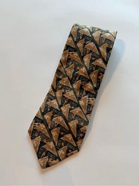 Christian Dumas 100% Silk Novelty Print Vintage Tie
